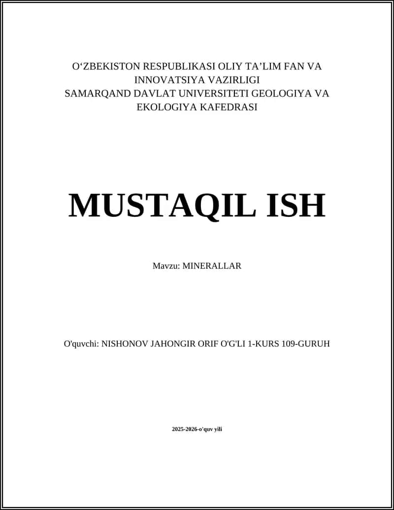 MINERALLAR 1