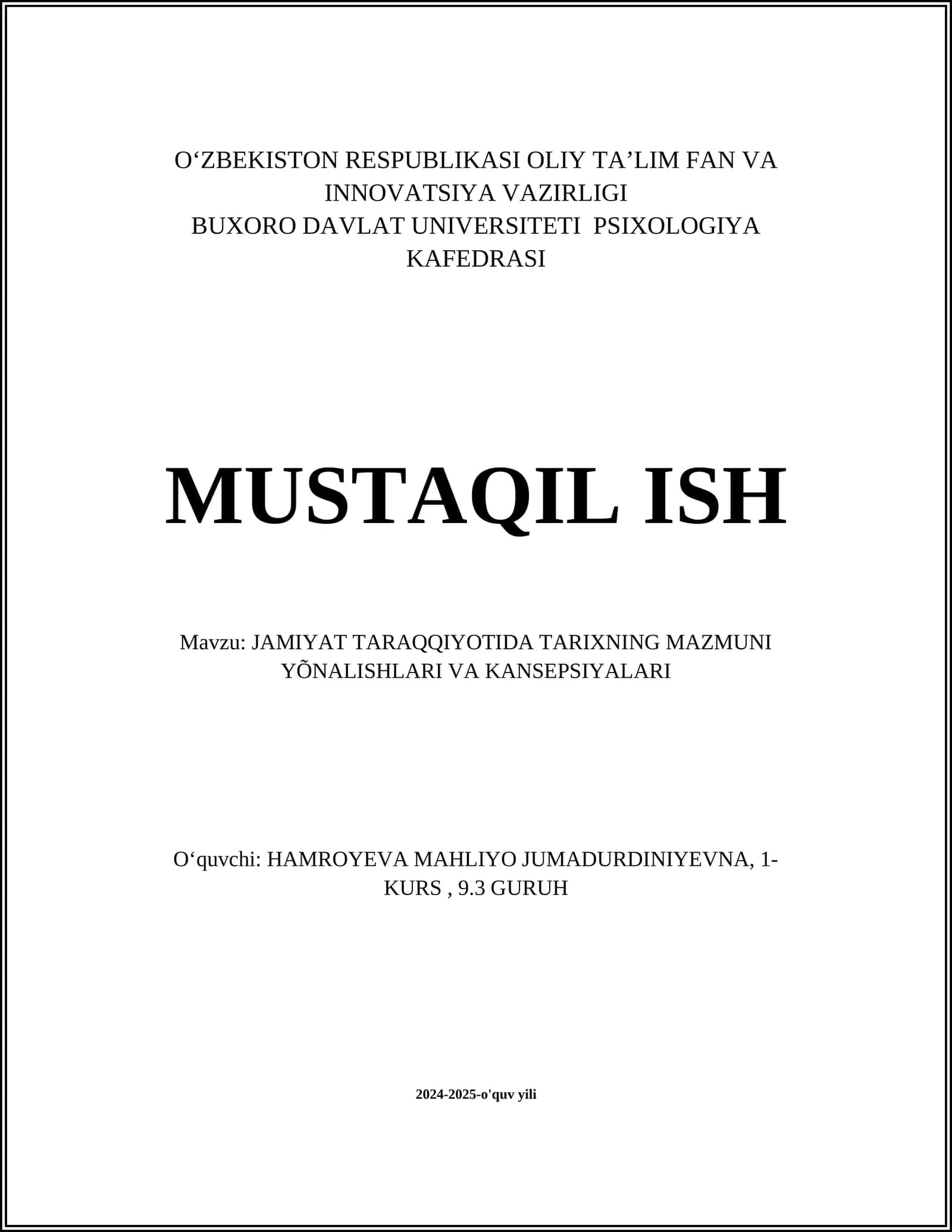 Materialistik (Iqtisodiy) Nazariya 1