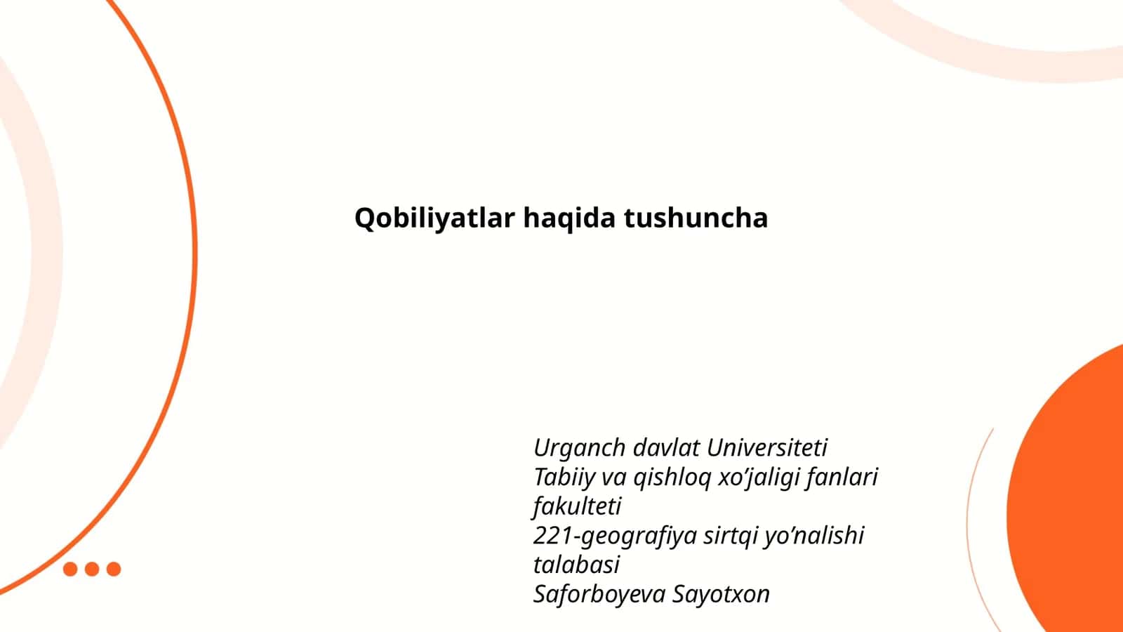 Qobiliyatlar haqida tushuncha 1