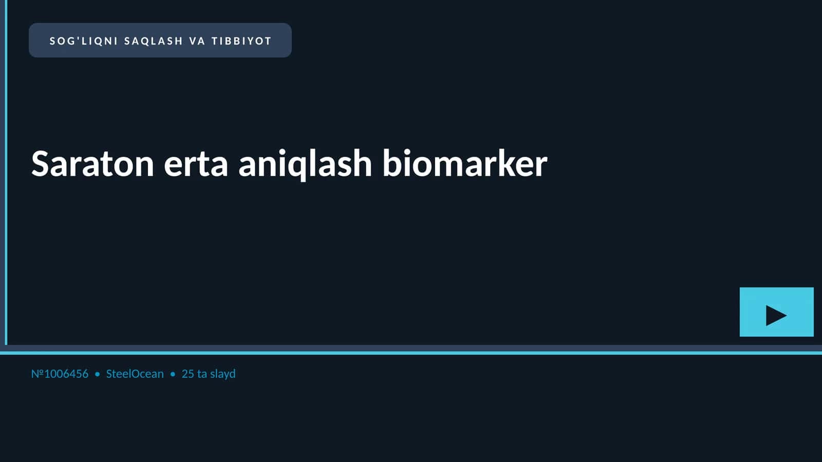 Saraton erta aniqlash biomarker 1