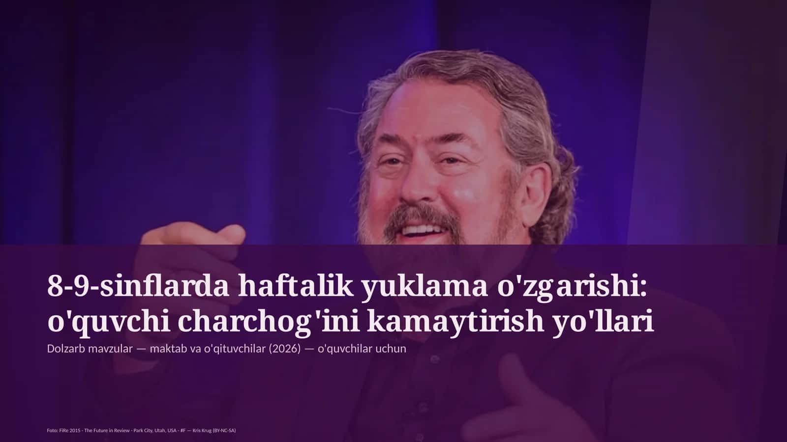 8-9-sinflarda haftalik yuklama o'zgarishi: o'quvchi charchog'ini kamaytirish yo'llari 1