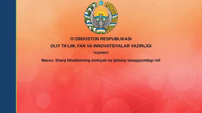 Sharq falsafasining mohiyati va ijtimoiy taraqqiyotdagi roli 1