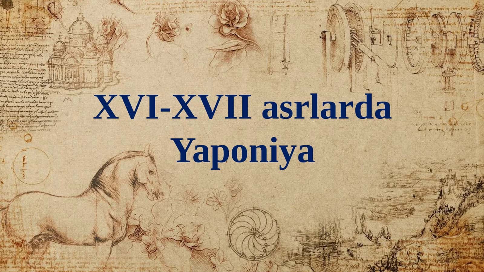 XVI-XVII asrlarda Yaponiya 1