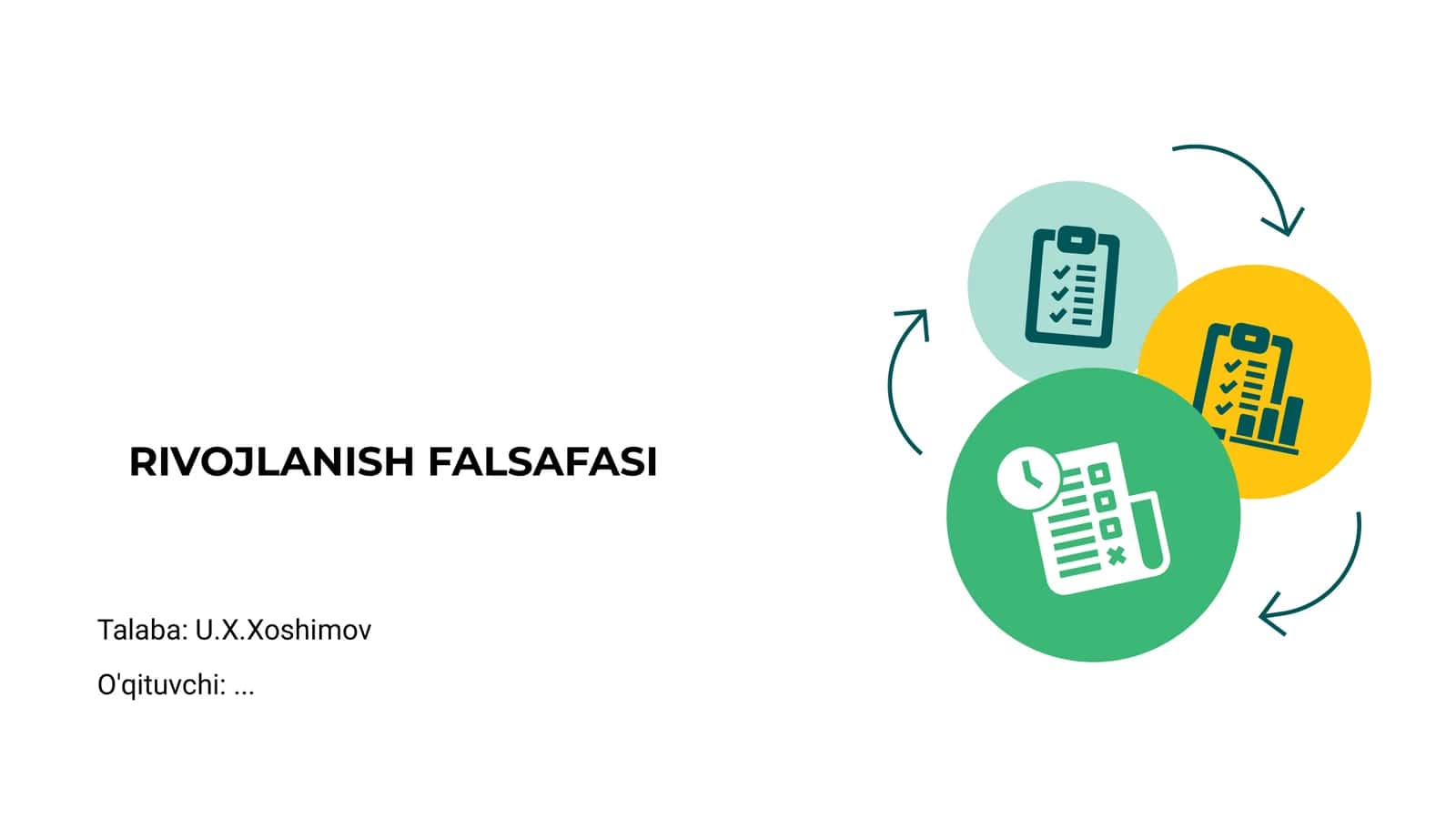 RIVOJLANISH FALSAFASI 1