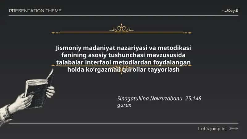 Jismoniy madaniyat nazariyasi va metodikasi 1
