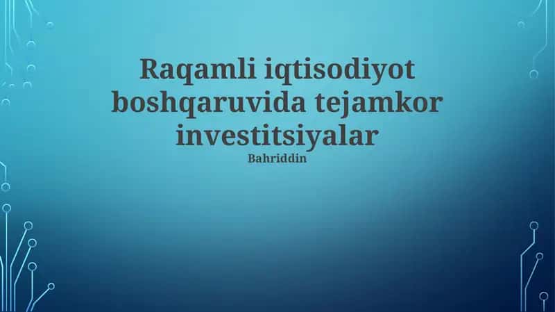 Raqamli Ko'nikmalarni O'rgatishdan Foyda 1