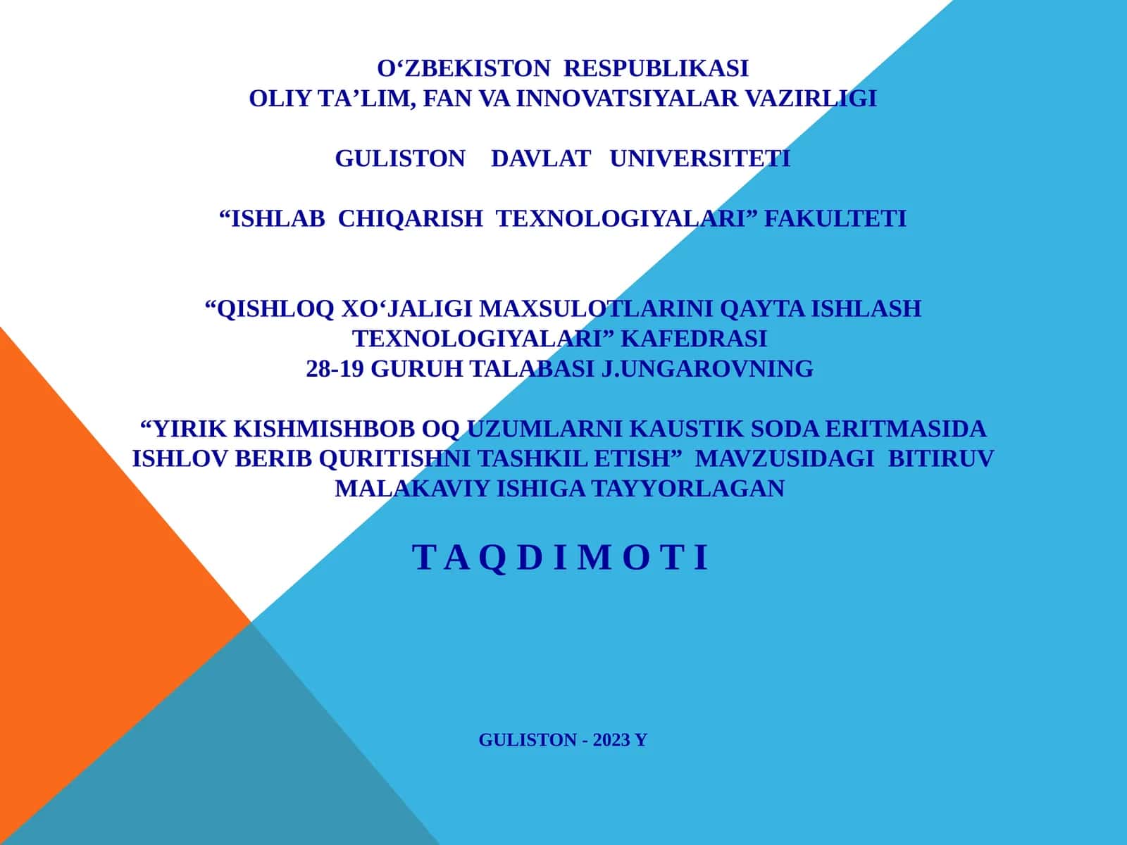 YIRIK KISHMISHBOB OQ UZUMLARNI KAUSTIK SODA ERITMASIDA ISHLOV BERIB QURITISHNI TASHKIL ETISH 1
