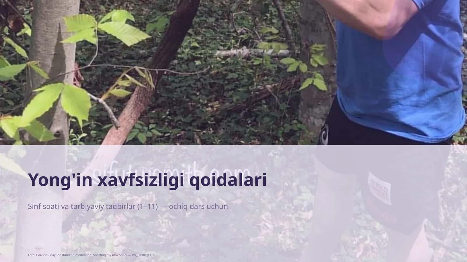 Yong'in xavfsizligi qoidalari 1
