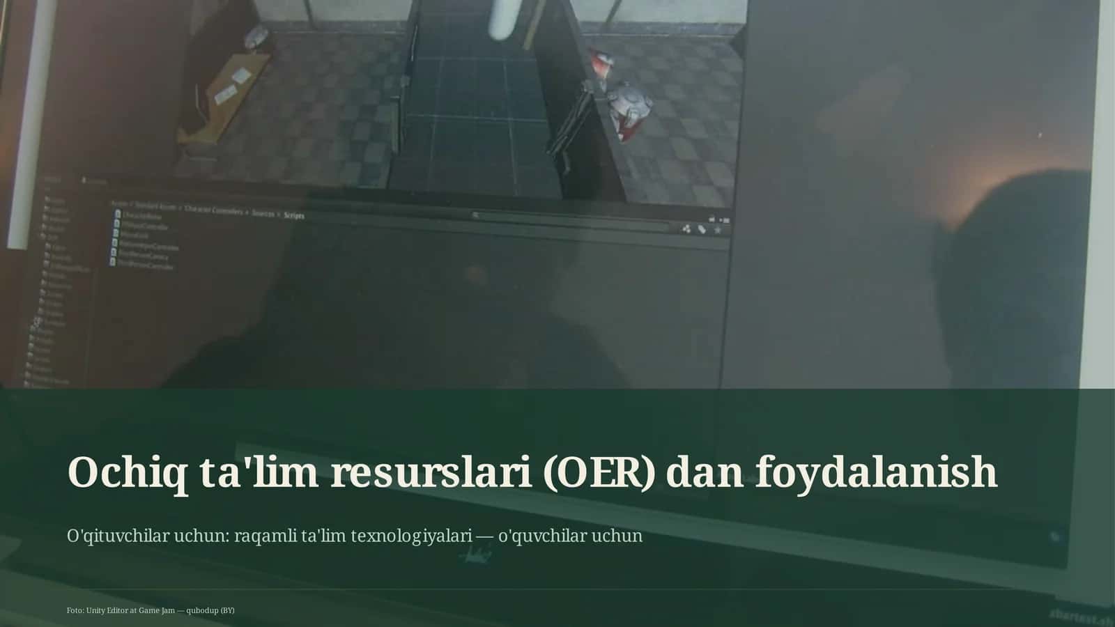 Ochiq ta'lim resurslari (OER) dan foydalanish 1