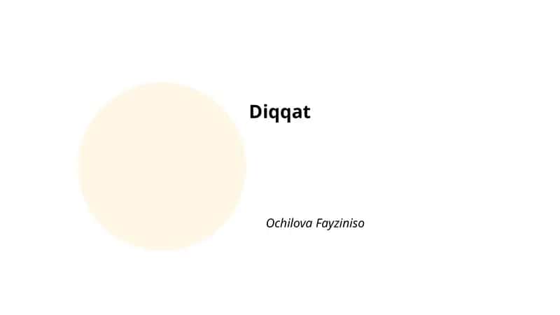 Diqqat va idrok 1