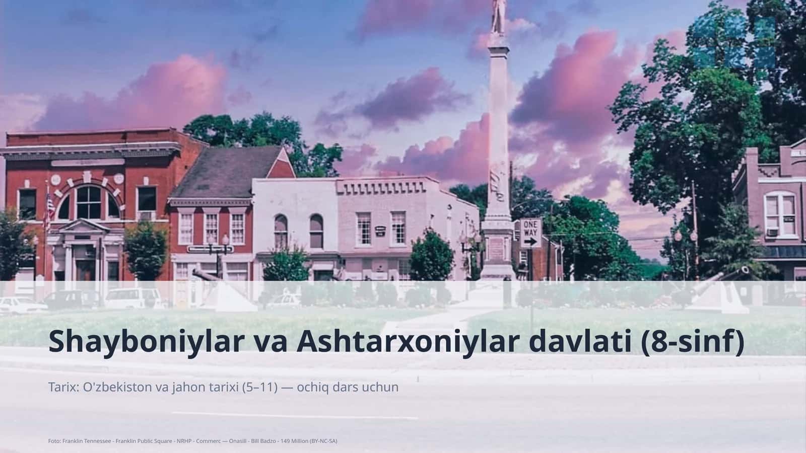 Shayboniylar va Ashtarxoniylar davlati (8-sinf) 1