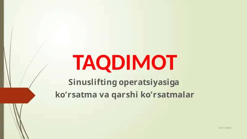Sinusniko'tarish operatsiyasi 1