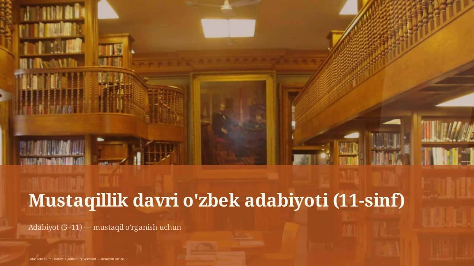 Mustaqillik davri o'zbek adabiyoti (11-sinf) 1