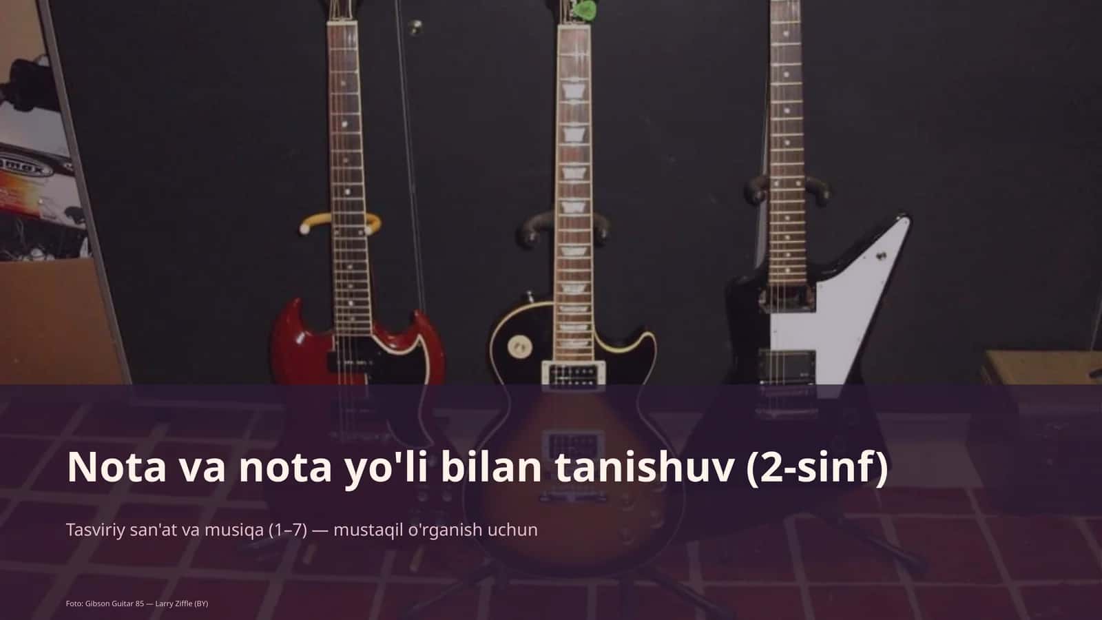 Nota va nota yo'li bilan tanishuv (2-sinf) 1