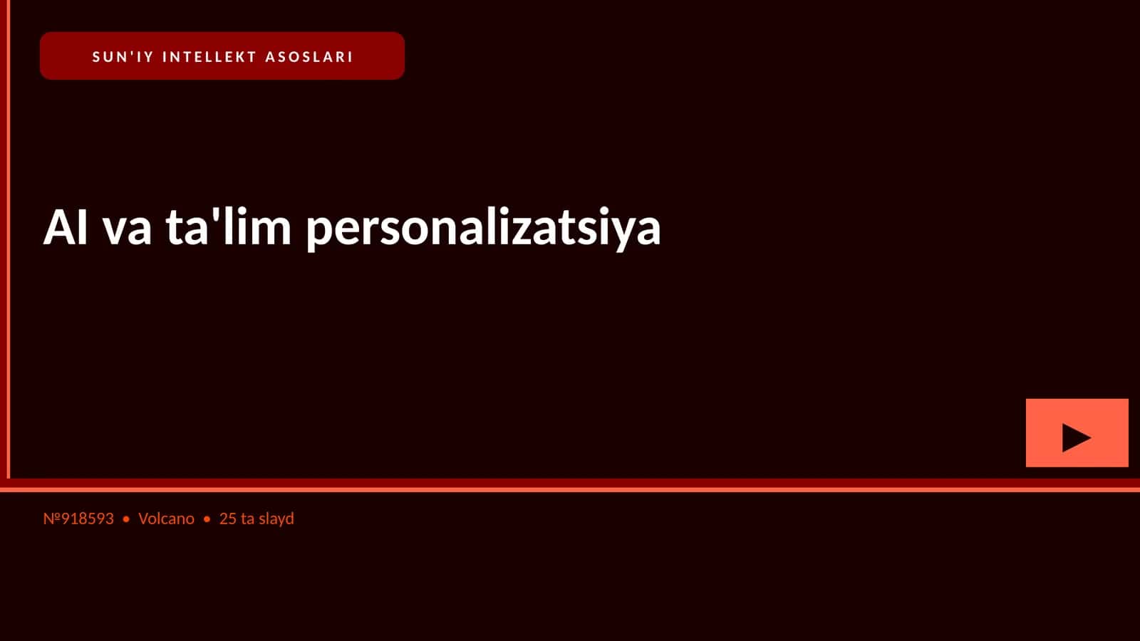 SUN'IY INTELLEKT ASOSLARI 1