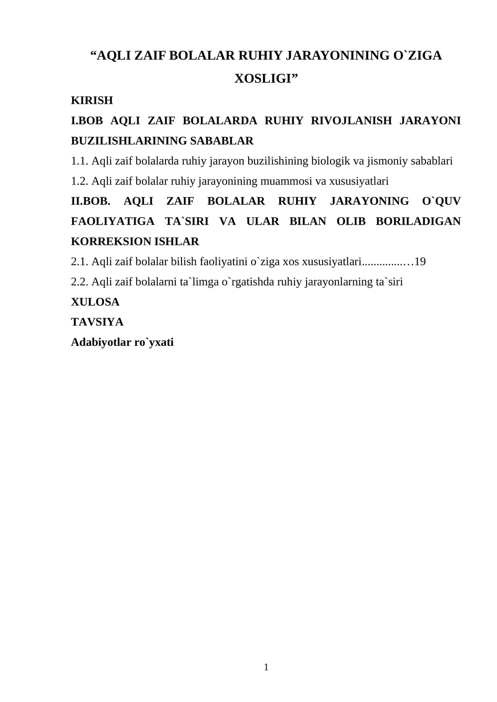 AQLI ZAIF BOLALAR RUHIY JARAYONINING O`ZIGA XOSLIGI 1