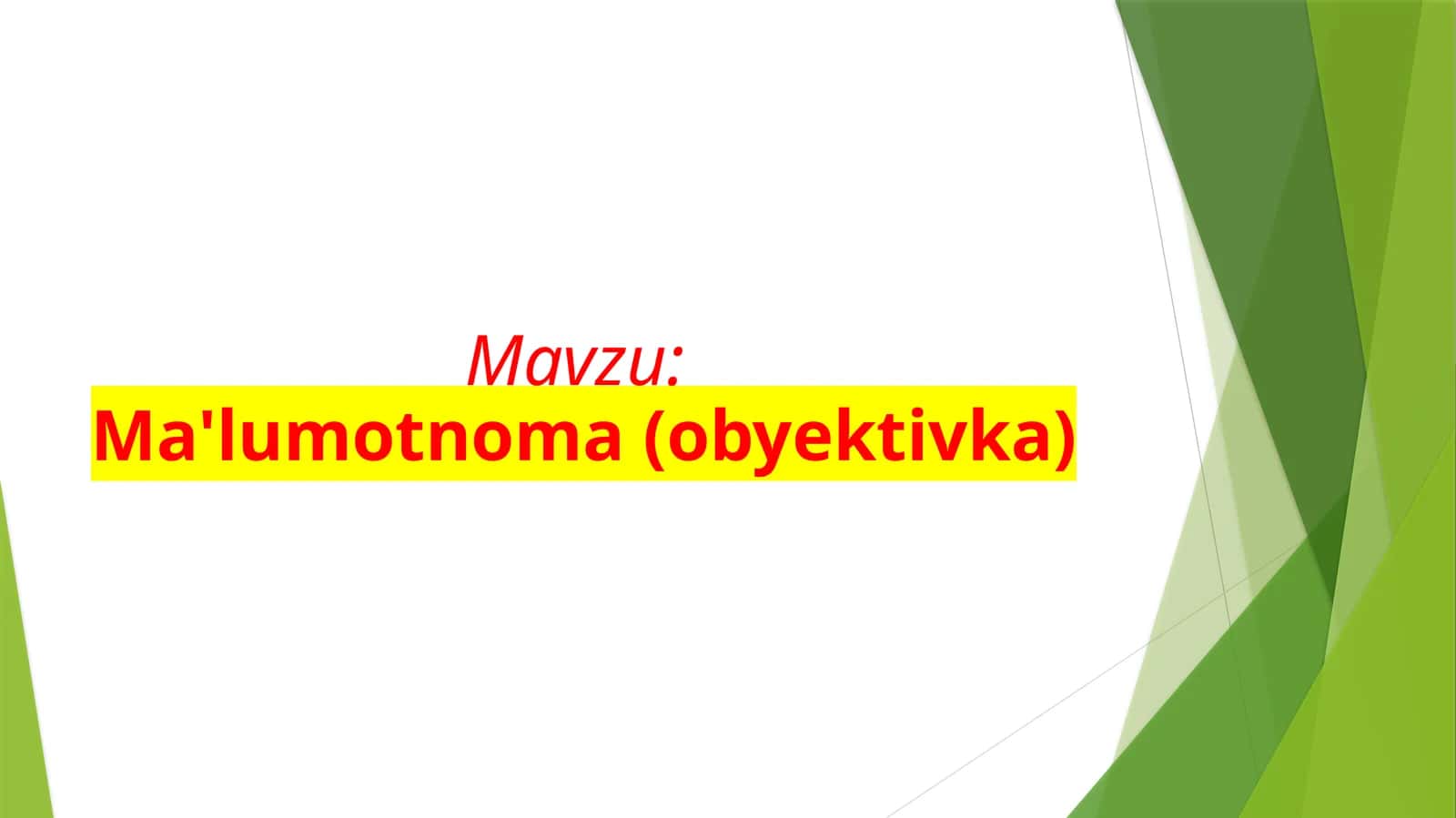Ma'lumotnoma(obyektivka) 1
