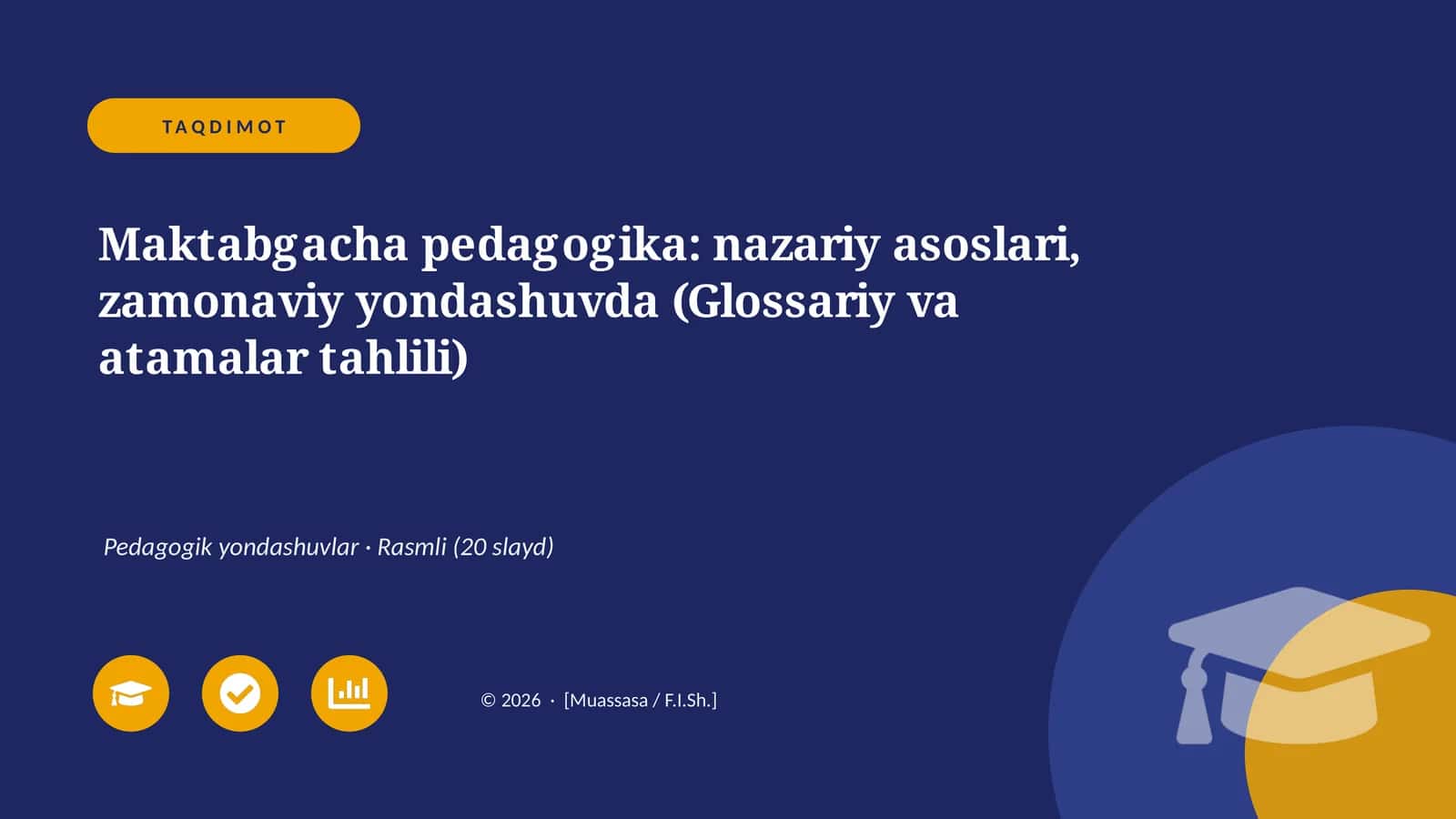 Maktabgacha pedagogika: nazariy asoslari, zamonaviy yondashuvda (Glossariy va atamalar tahlili) 1