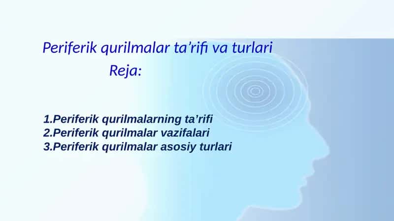 Periferik qurilmalar ta’rifi va turlari 1