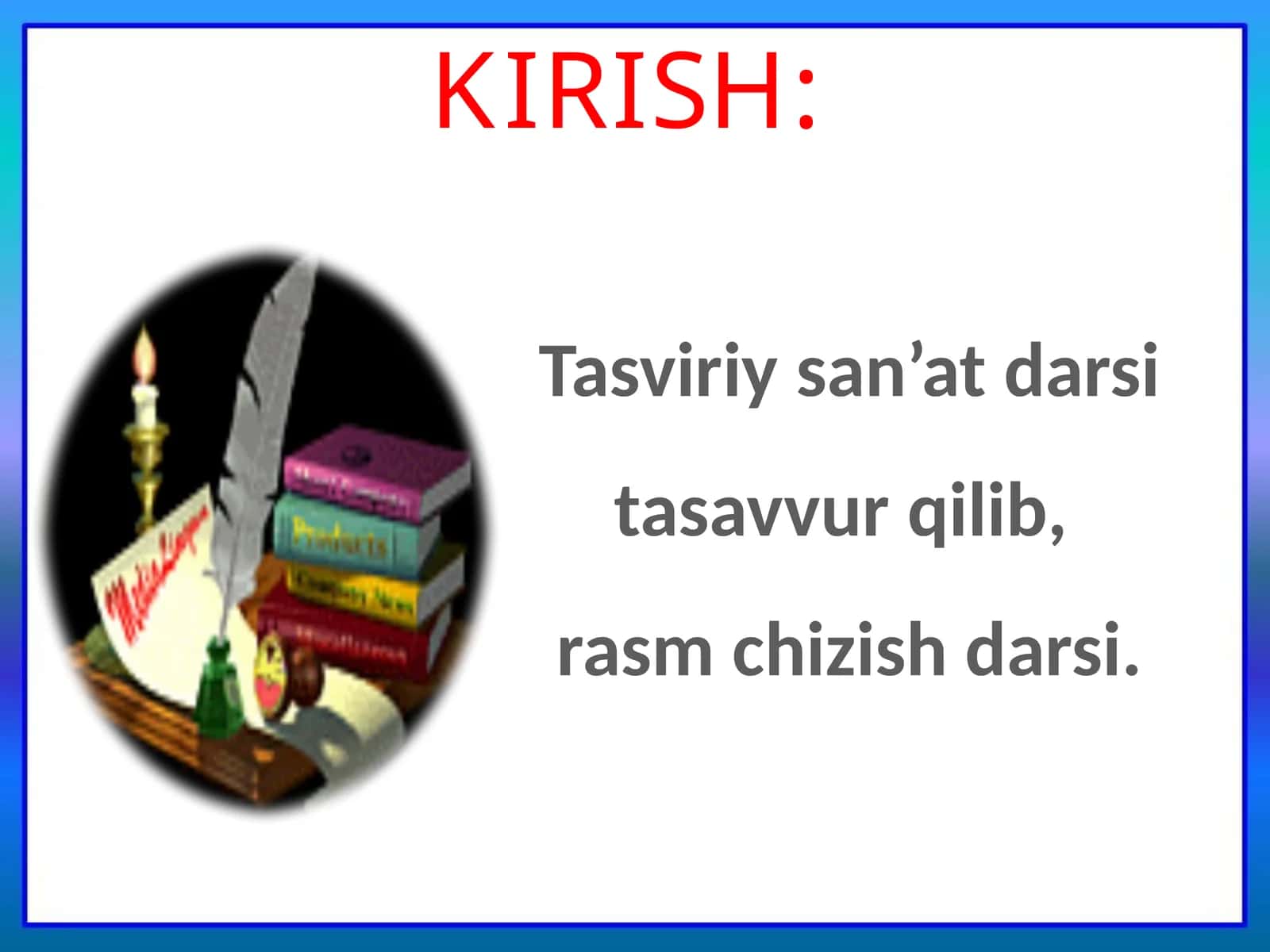 2-sinf Tasviriy san'at fanidan Dengiz kemalari kompozitsiya ishlash dars ishlanma 1