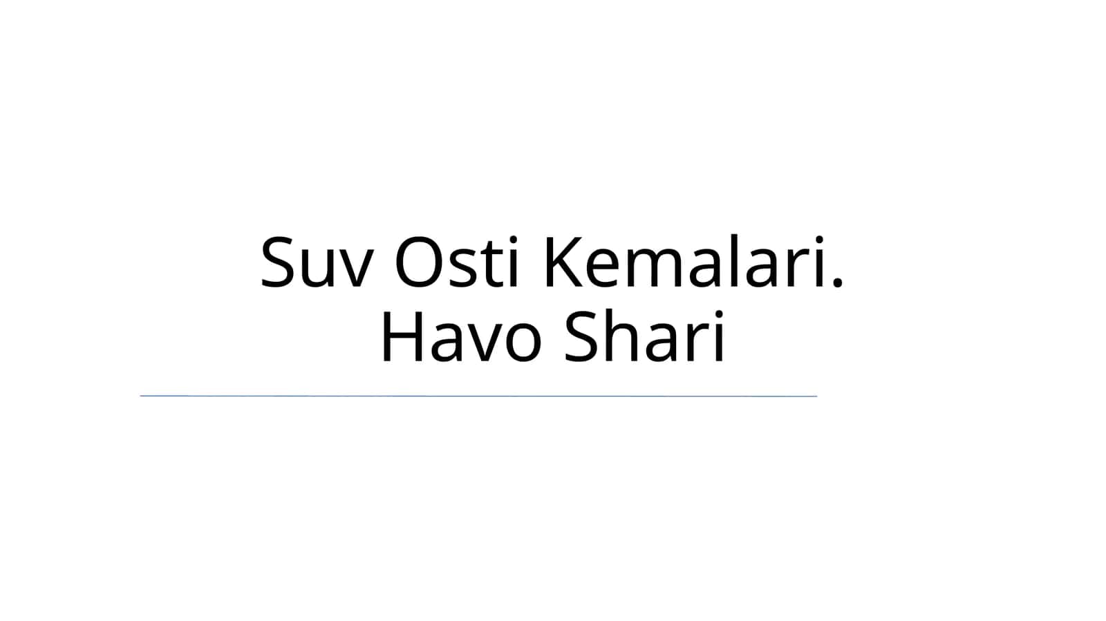 Suv Osti Kemalari 1