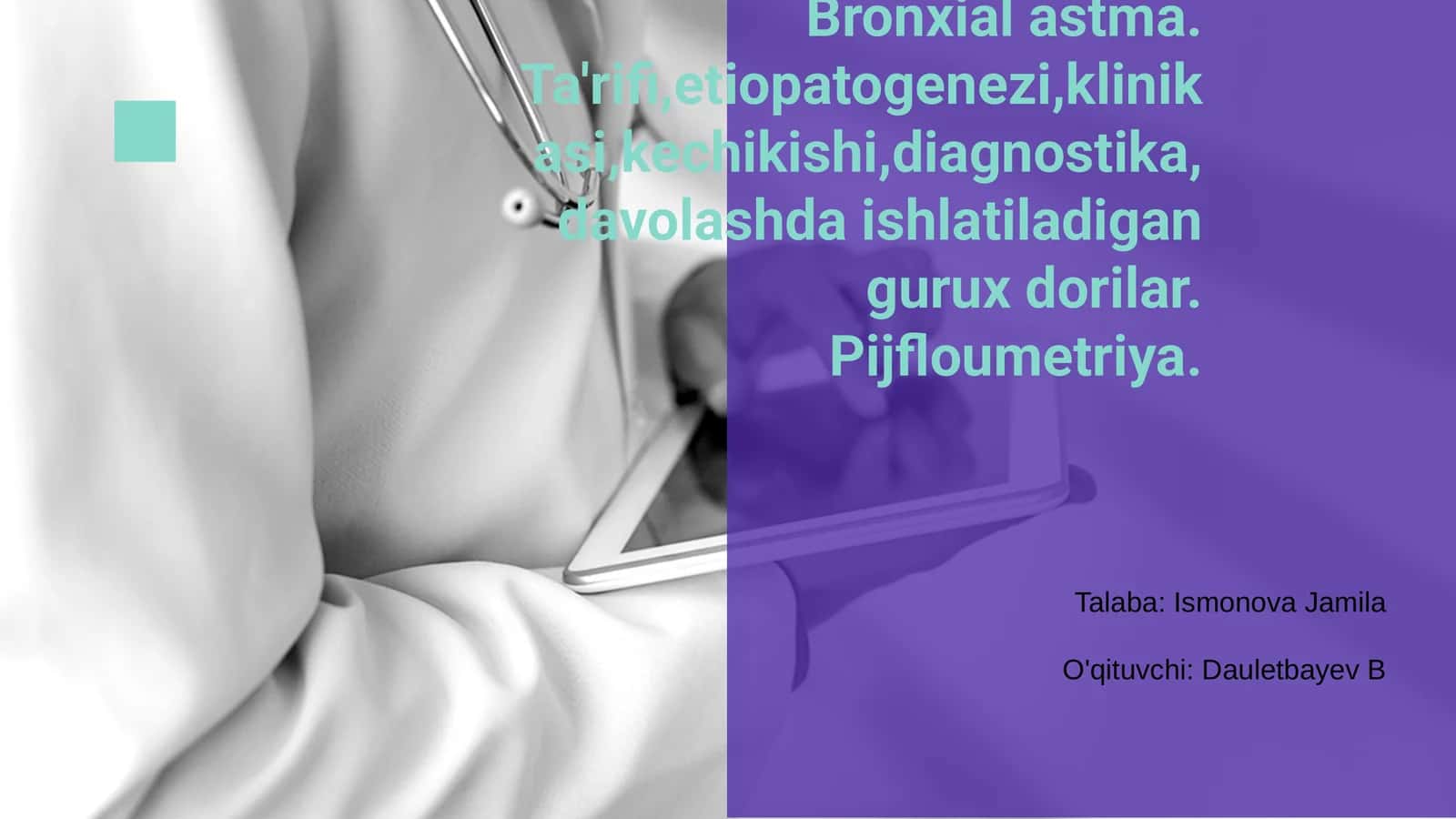 Bronxial astma 1