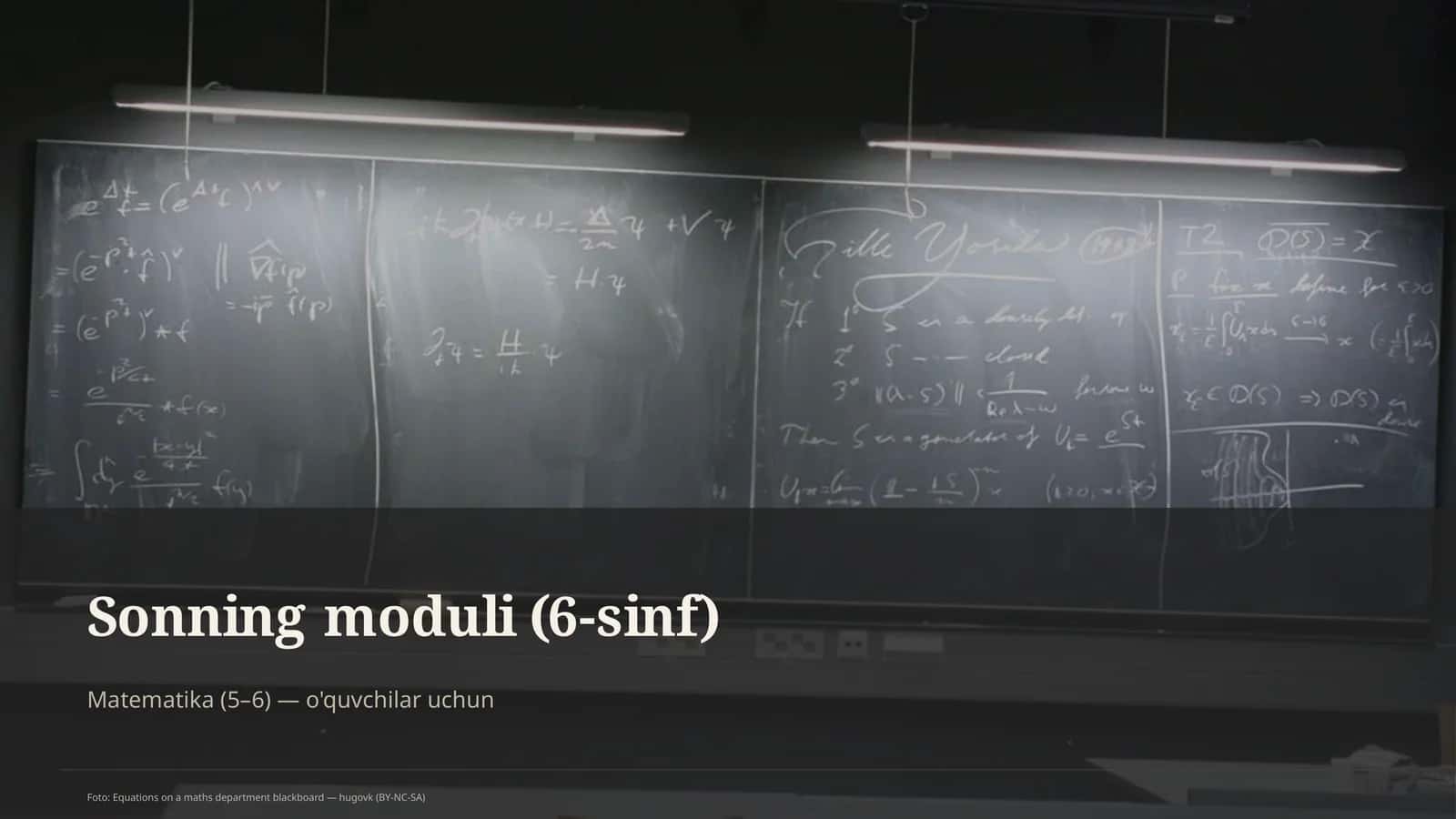 Sonning moduli (6-sinf) 1