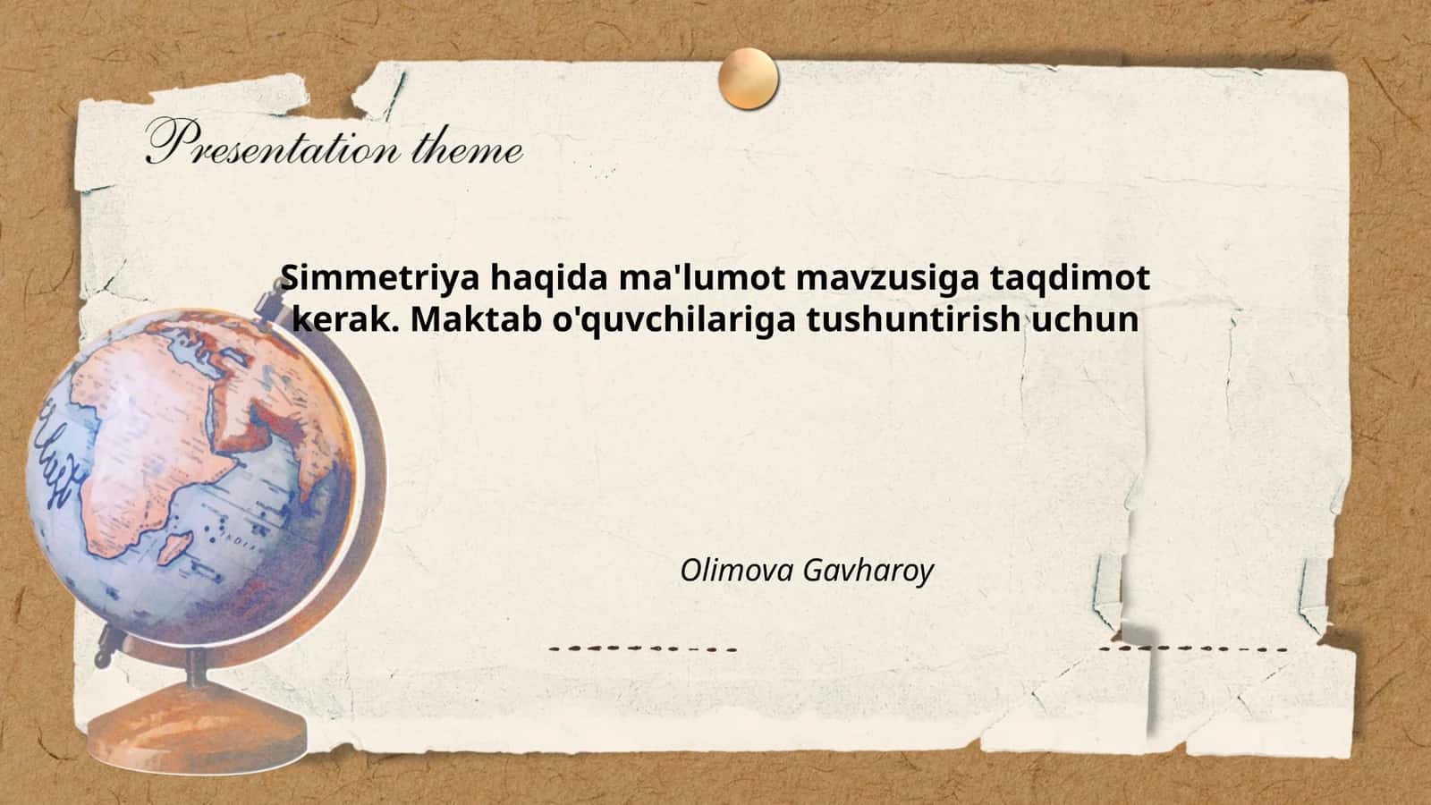 Simmetriya haqida ma'lumot 1