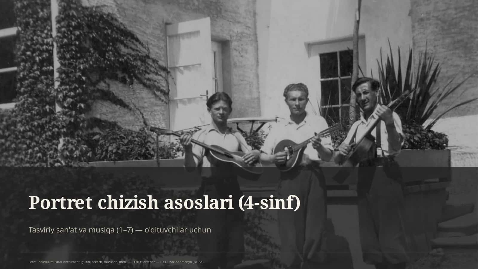 Portret chizish asoslari (4-sinf) 1