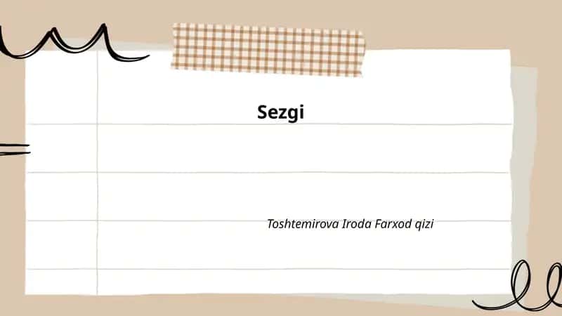 Sezgi 1