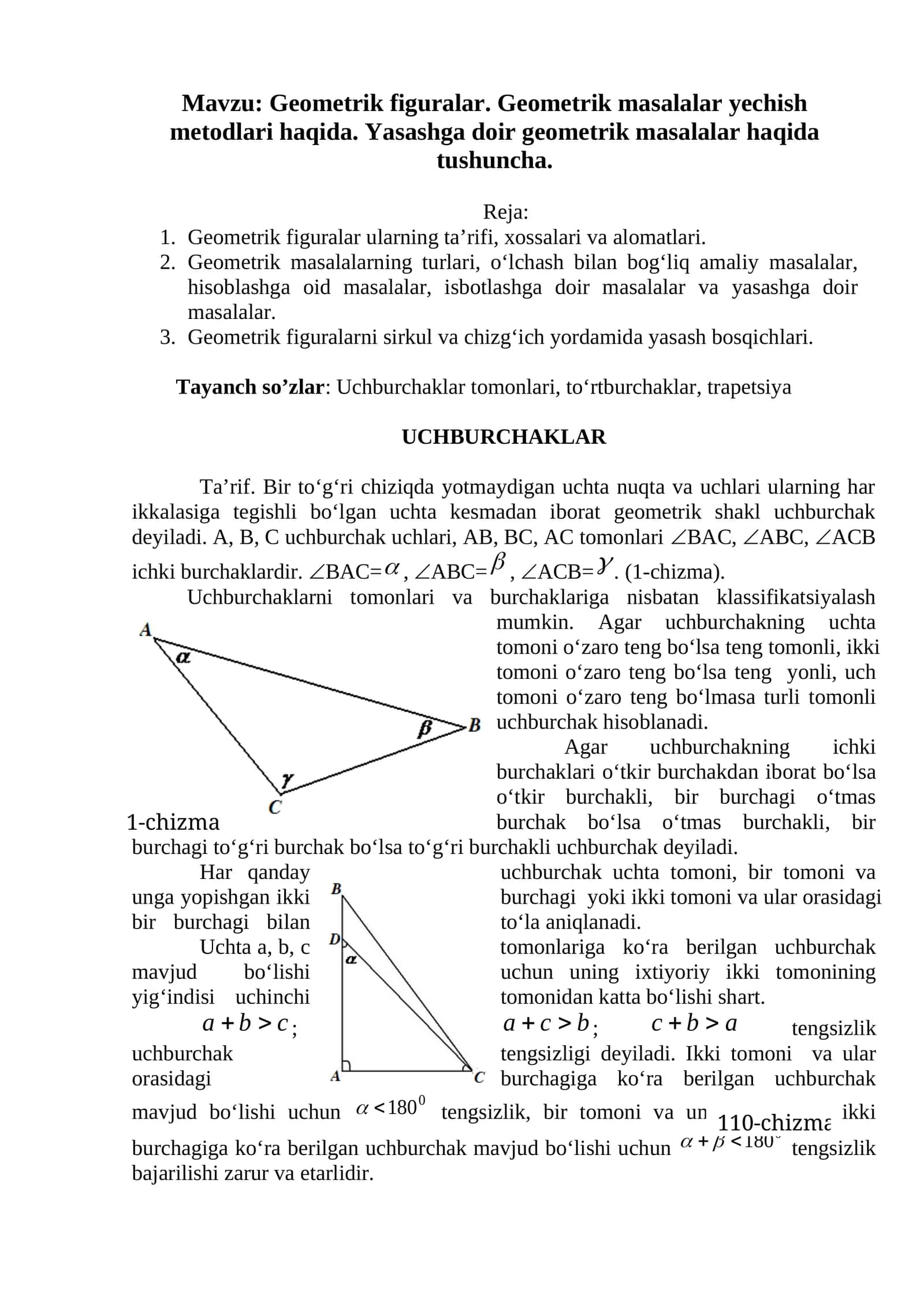 Geometrik figuralar 1