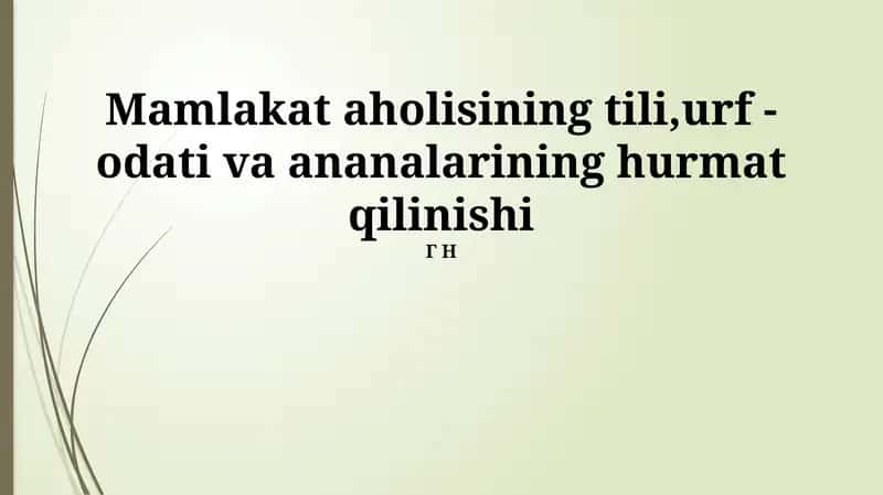 Kirish 1