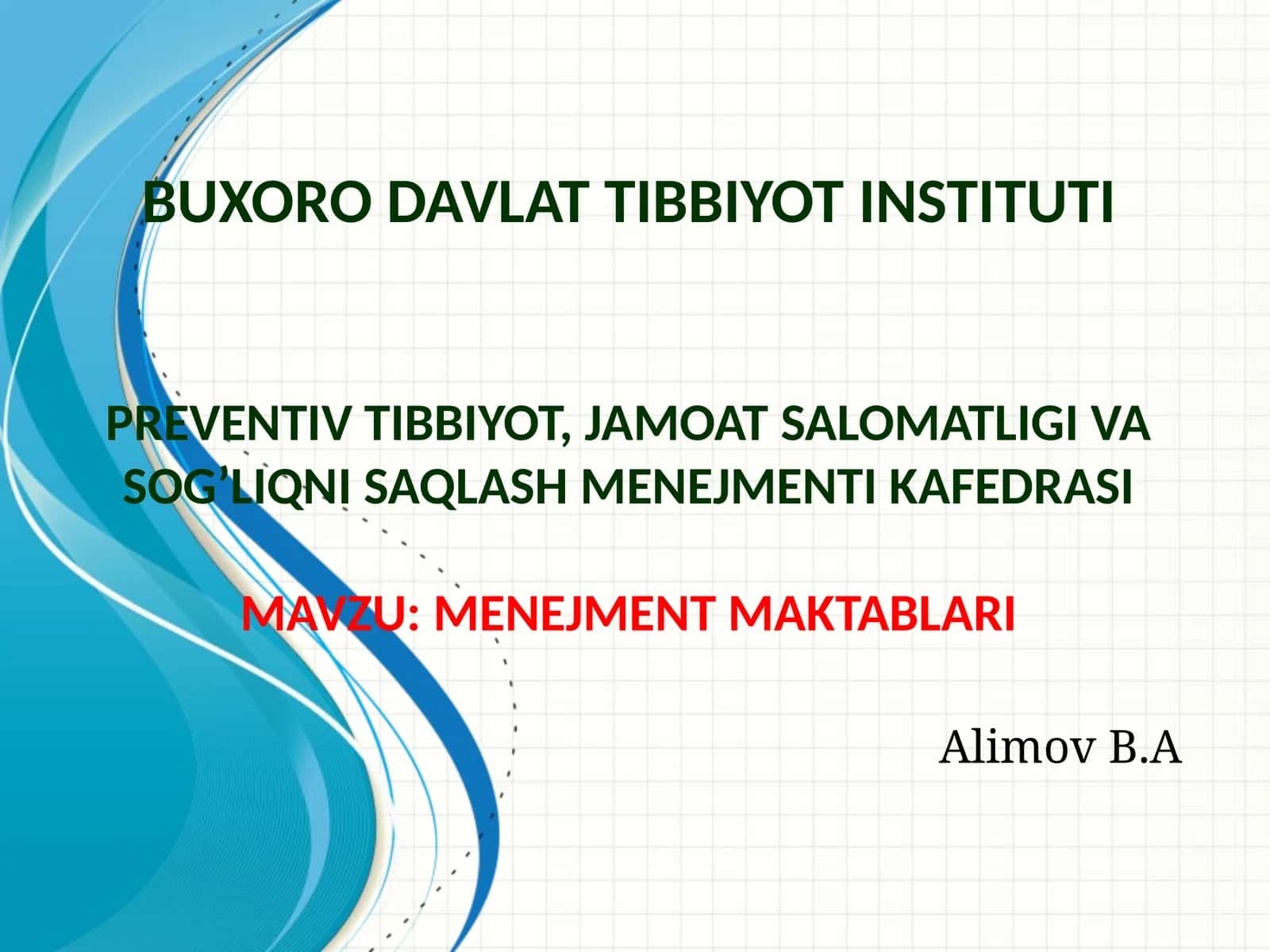 MENEJMENT MAKTABLARI 1