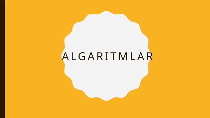 Algaritmlar 1