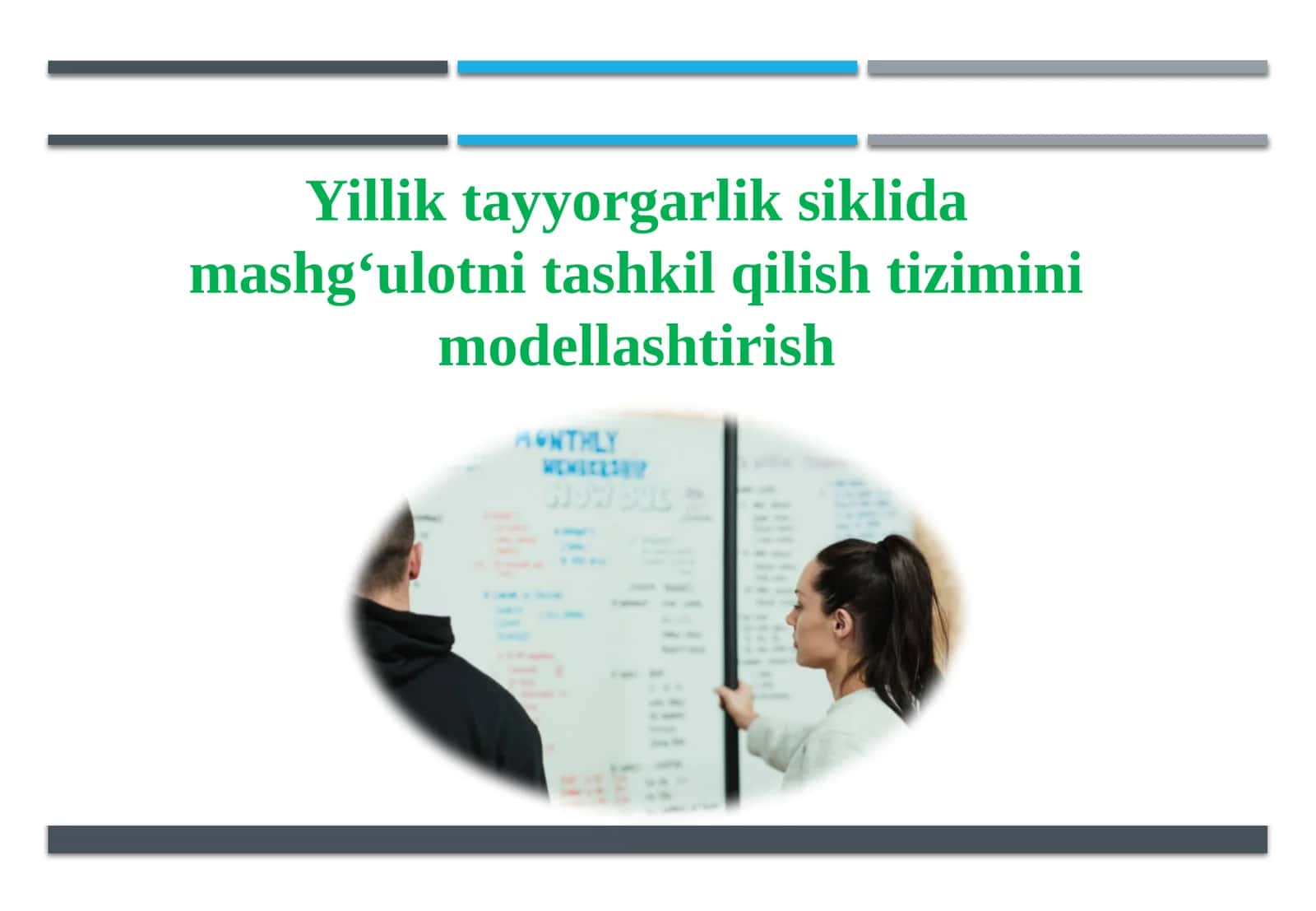 Yillik tayyorgarlik siklida mashg‘ulotni tashkil qilish tizimini modellashtirish 1
