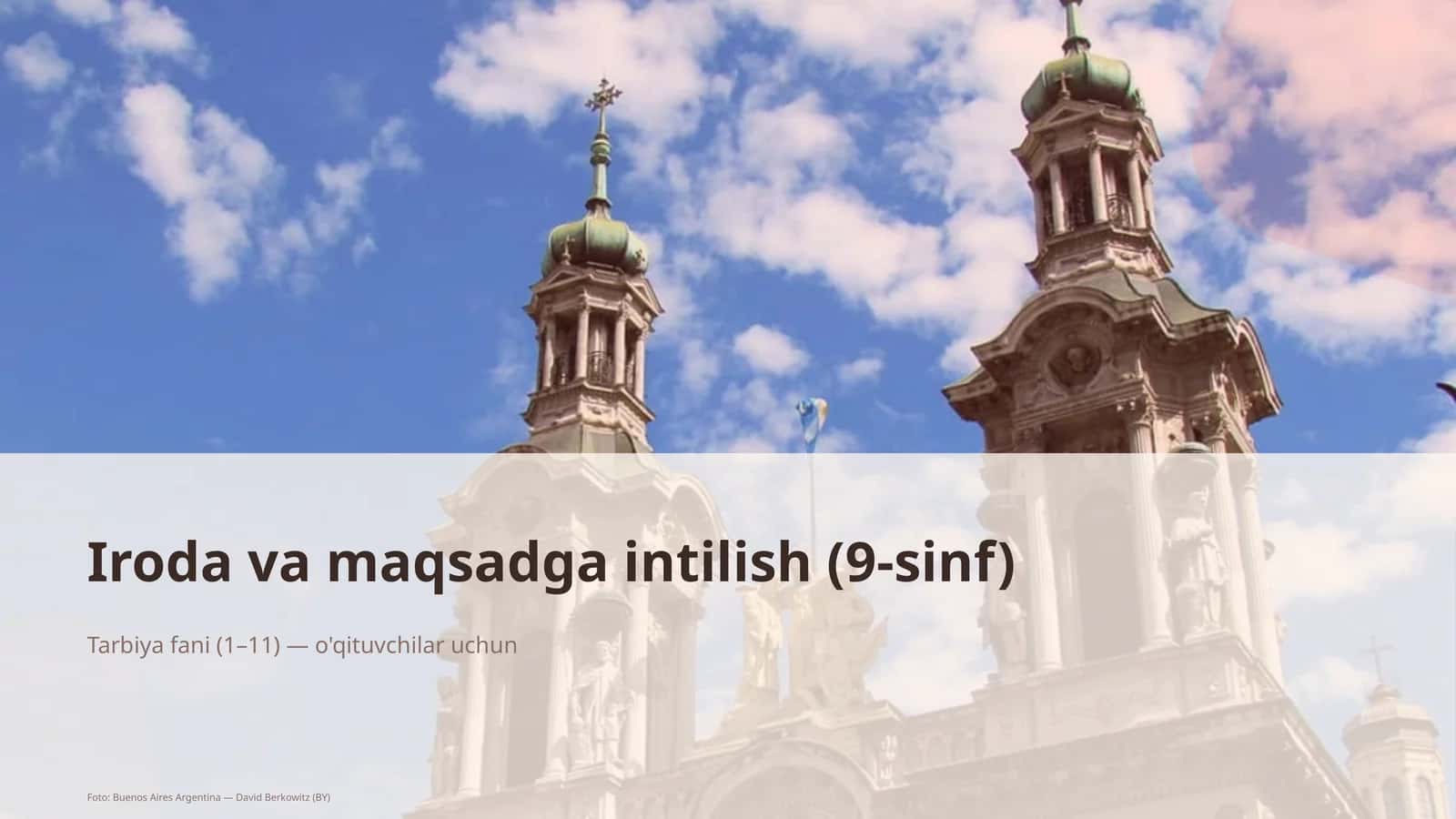 Iroda va maqsadga intilish (9-sinf) 1
