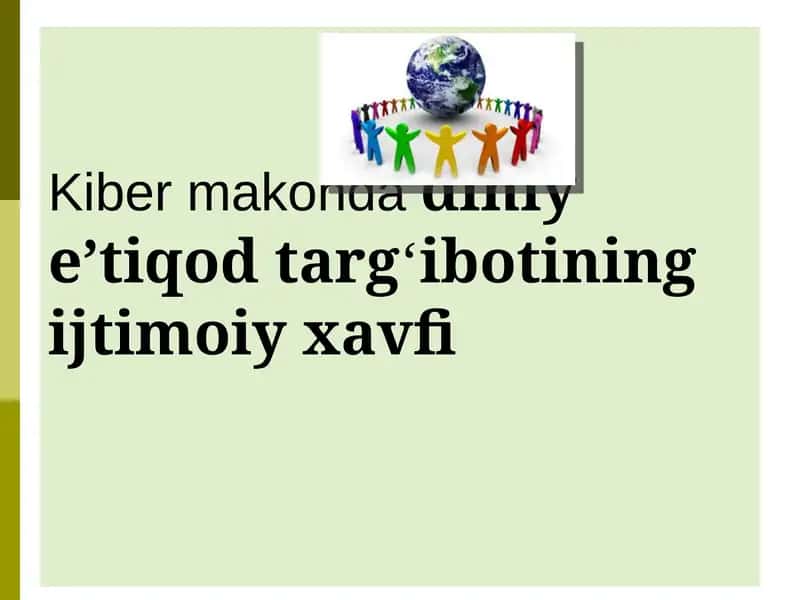 Ijtimoiy-ma'naviy muhit barqarorlikni ta'minlash 1