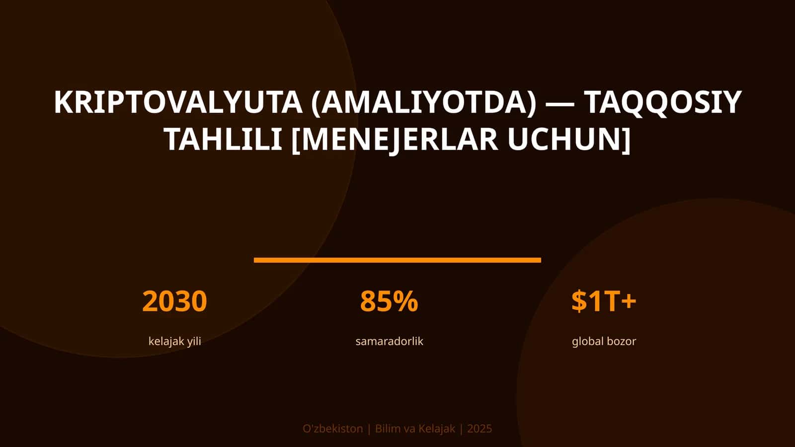 Kriptovalyuta (amaliyotda) — taqqosiy tahlili [menejerlar uchun] 1