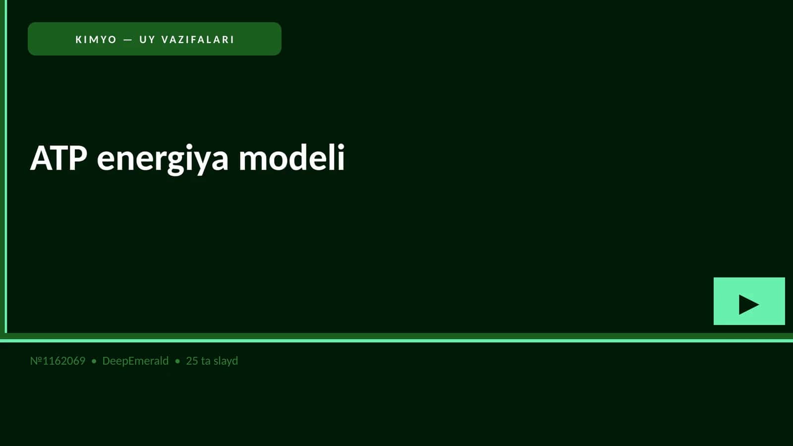 KIMYO - UY VAZIFALARI 1