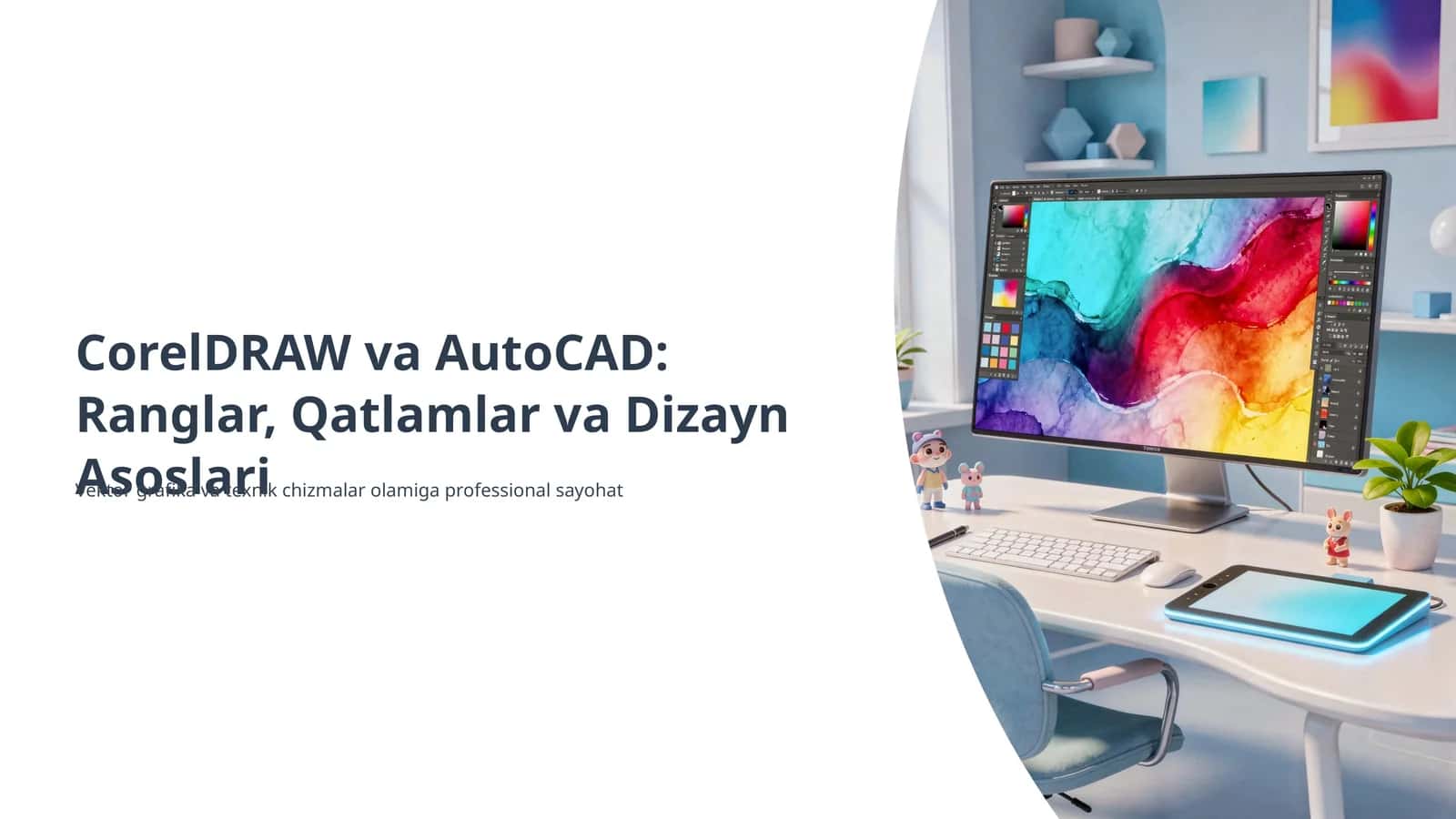 CorelDRAW va AutoCAD: Ranglar, Qatlamlar va Dizayn Asoslari 1
