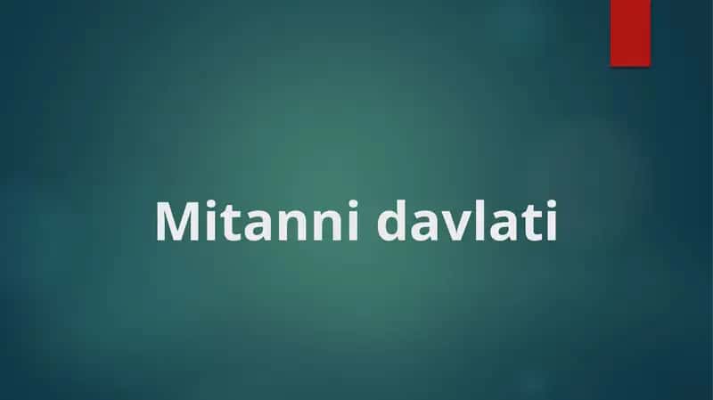 Mitanni davlati 1