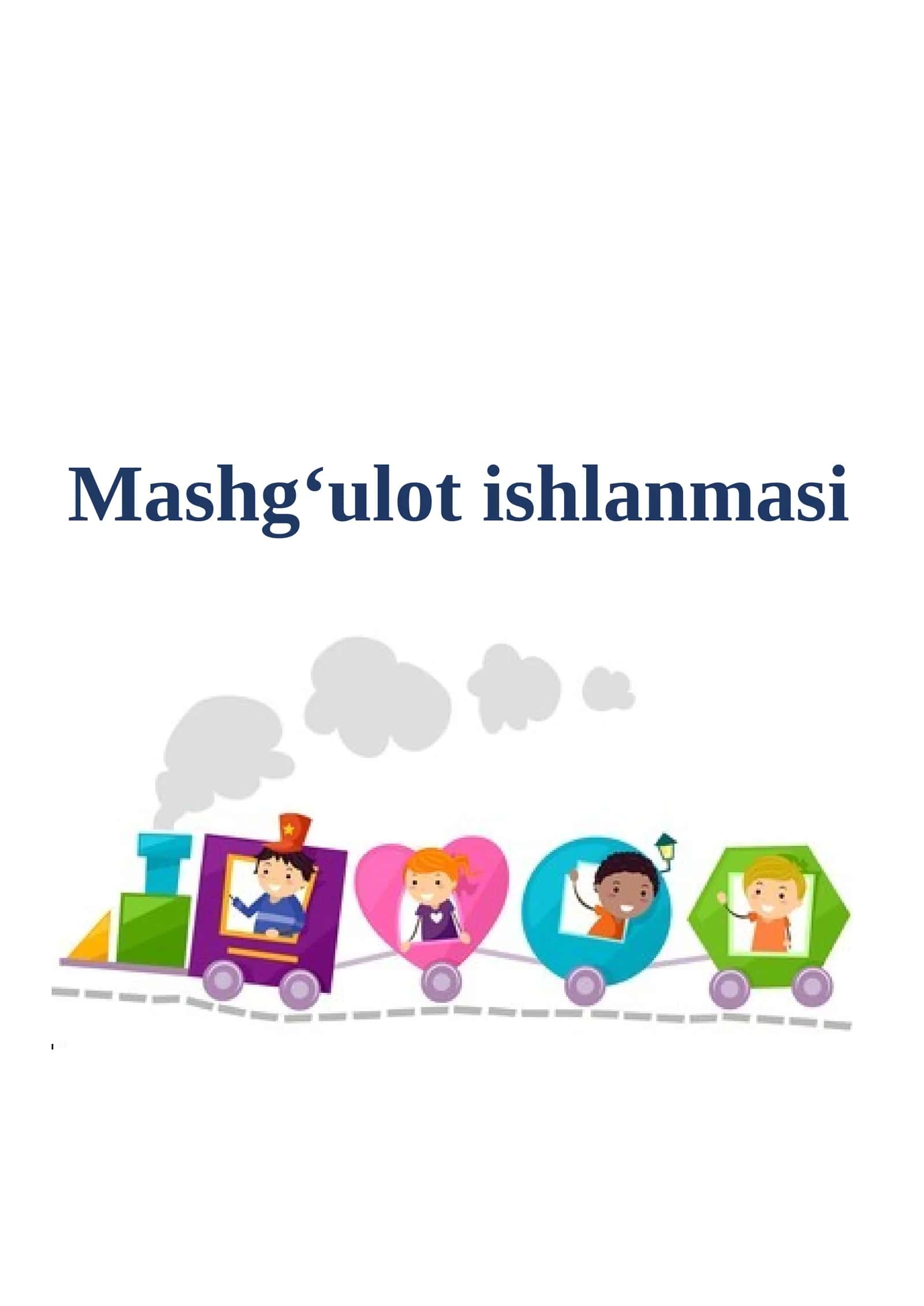 "Geometrik shakllar" mavzusida mashg'ulot ishlanmasi. 1