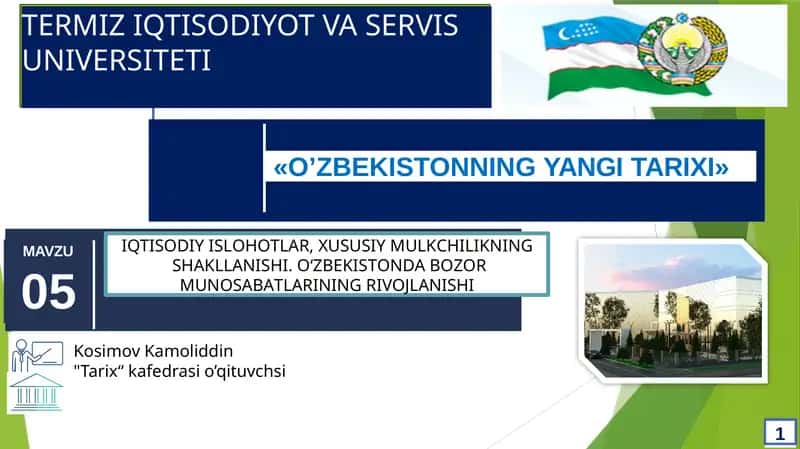 O‘zbekistonning yangi tarixi 1