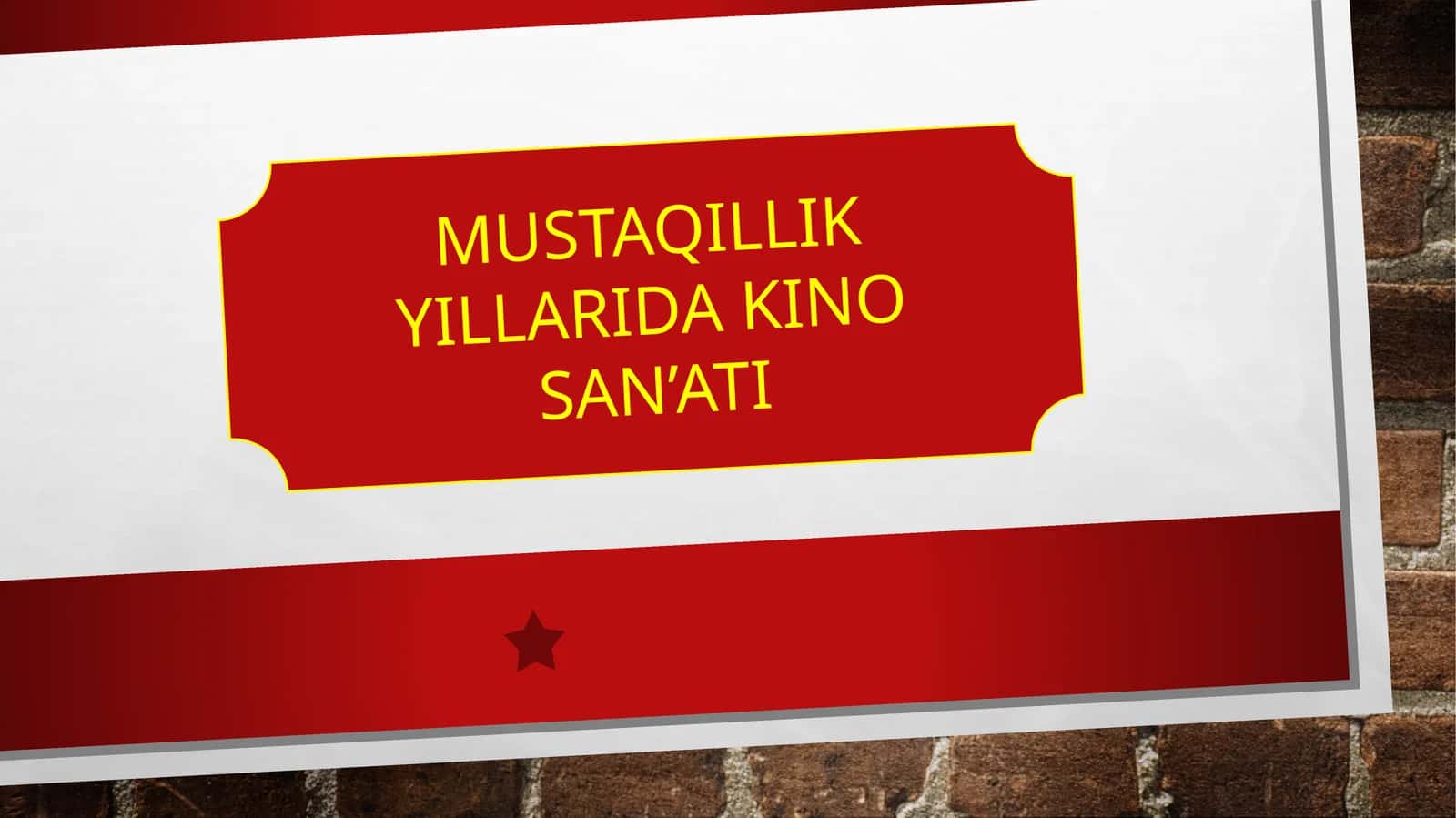 MUSTAQILLIK YILLARIDA KINO SAN’ATI 1