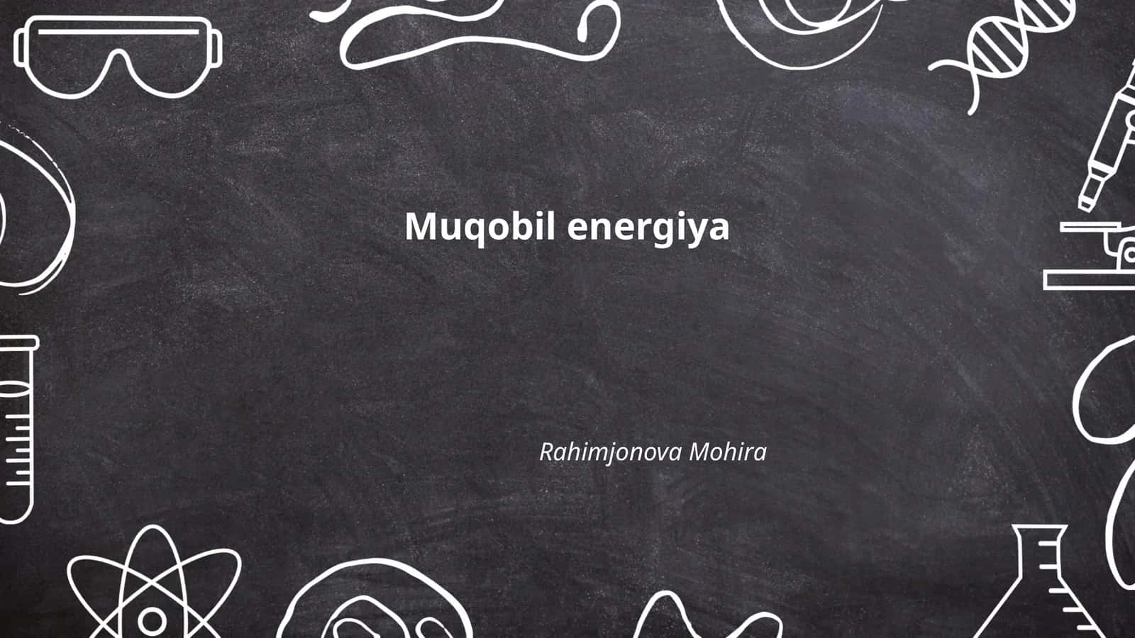 Quyosh energiyasi va fotovoltaik tizimlar 1