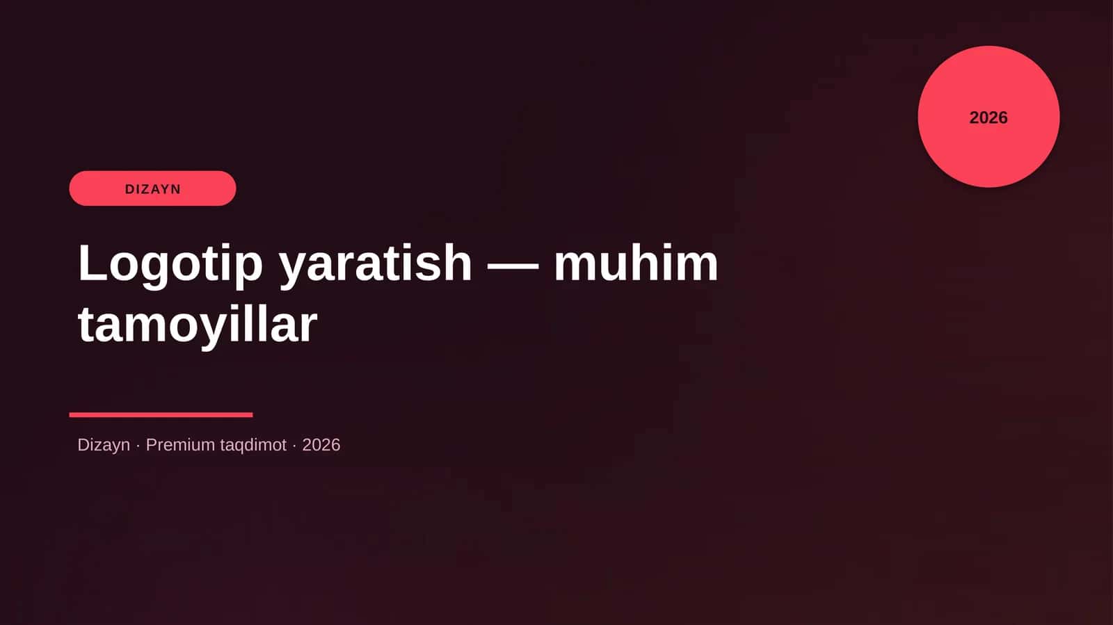 Logotip yaratish — muhim tamoyillar 1