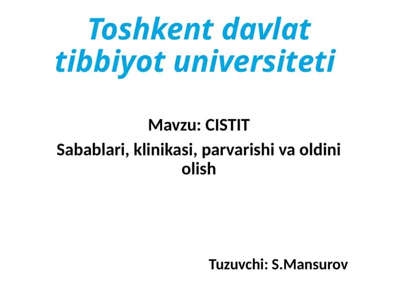 CISTIT 1