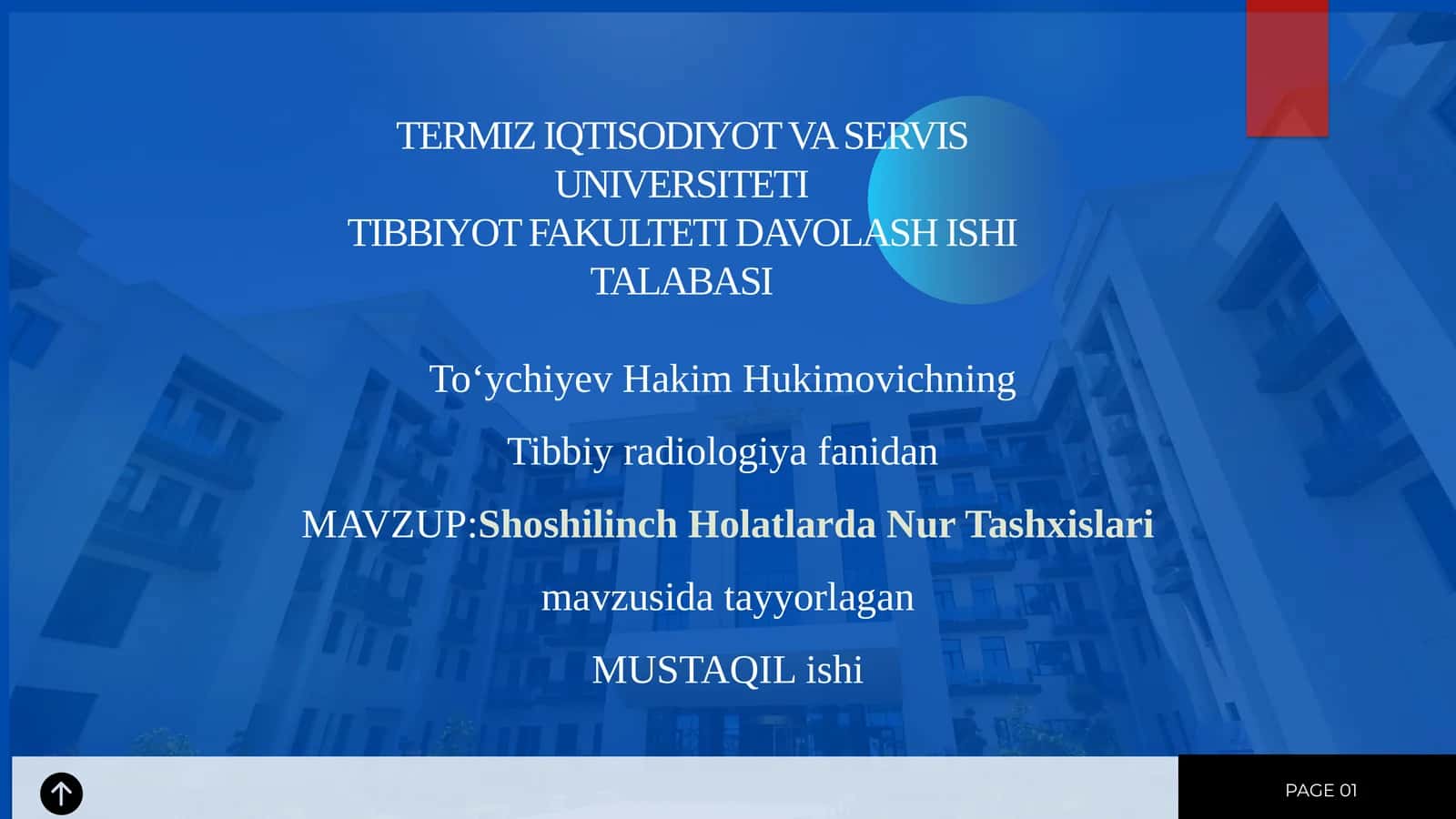 Shoshilinch Holatlarda Nur Tashxislari 1