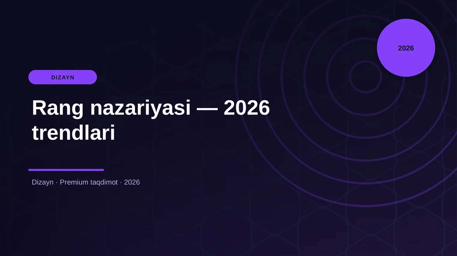 Rang nazariyasi — 2026 trendlari 1