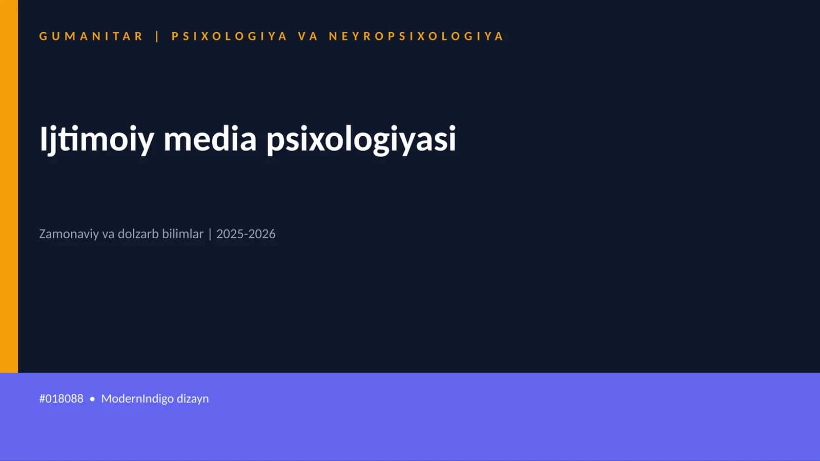 Ijtimoiy media psixologiyasi 1